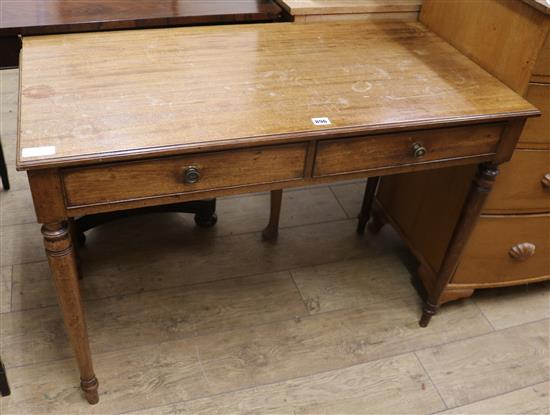 A Victorian mahogany side table W.102cm